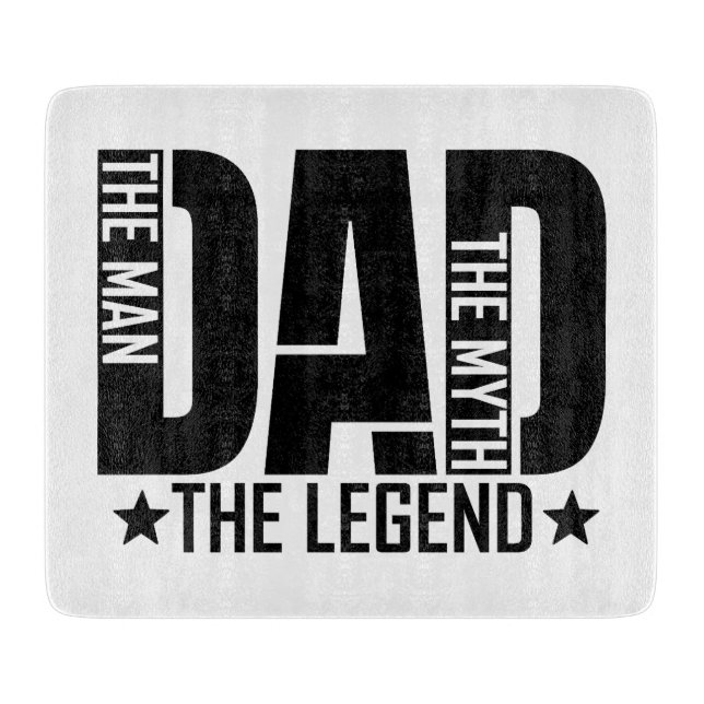 Dad Legend Man Cutting Board (Front)