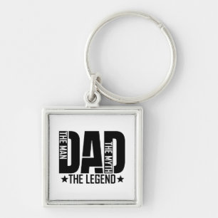 Dad Legend Man Key Ring