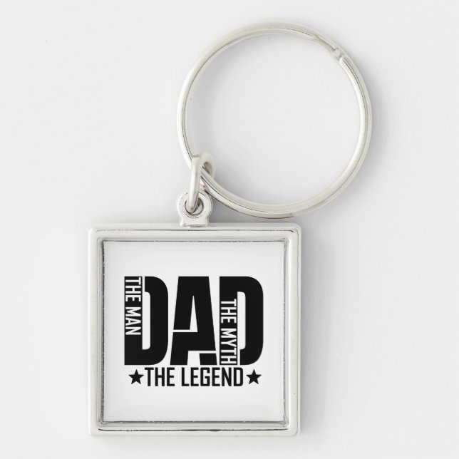 Dad Legend Man Key Ring (Front)