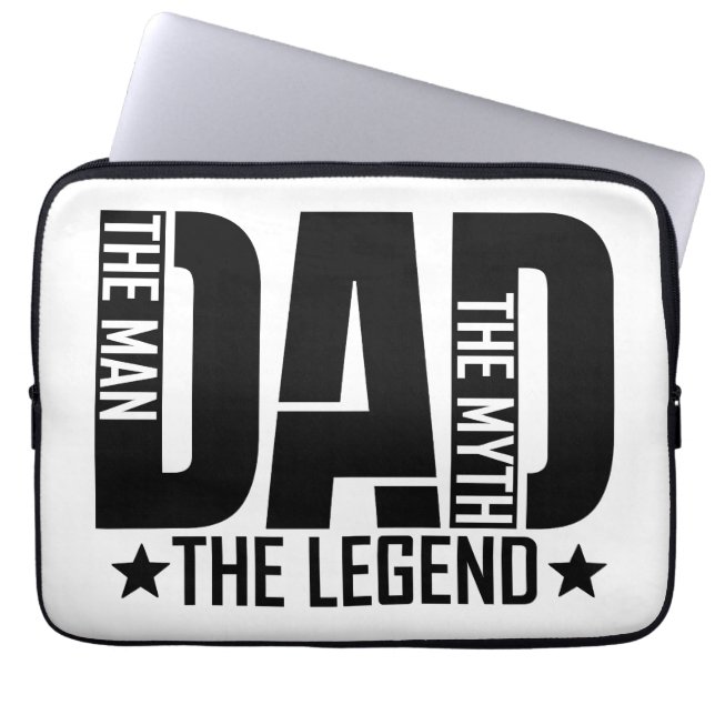 Dad Legend Man Laptop Sleeve (Front)