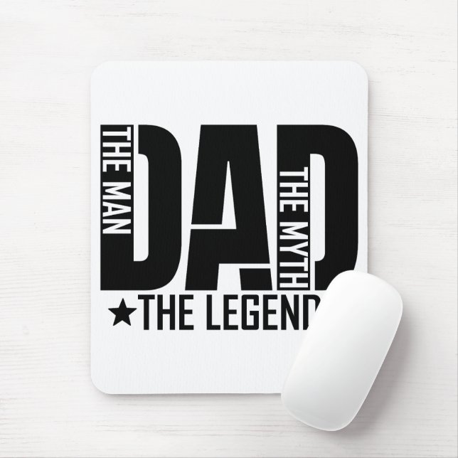 Dad Legend Man Mouse Pad (With Mouse)