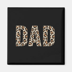 Dad Leopard Print Fathers Day Magnet
