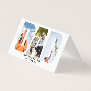 DAD Letter Cutout Photo Collage Father's Day