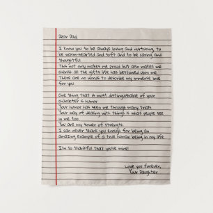 Dad Letter Gift for Father day Tapestry