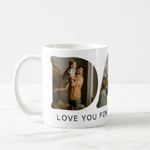 DAD Letter Photo Collage Father's Day Coffee Mug