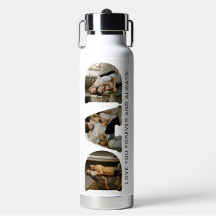 DAD Letter Photo Collage Father's Day  Water Bottle