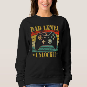 Dad Level Unlocked 2023 Gamer Pregnancy Soon To Be Sweatshirt