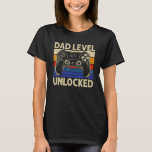 Dad Level Unlocked 2023 Gamer Pregnancy Soon To Be T-Shirt