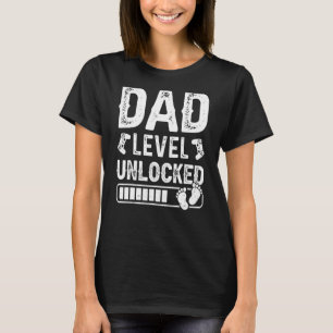 Dad Level Unlocked 2023 Gamer Pregnancy Soon To Be T-Shirt