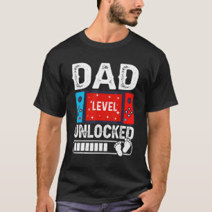 Dad Level Unlocked 2023 Gamer Pregnancy Soon To Be T-Shirt