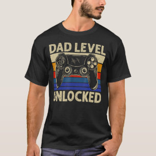Dad Level Unlocked 2023 Gamer Pregnancy Soon To Be T-Shirt