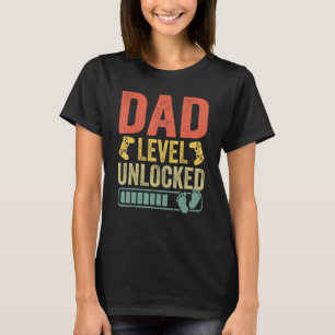 Dad Level Unlocked 2023 Gamer Pregnancy Soon To Be T-Shirt