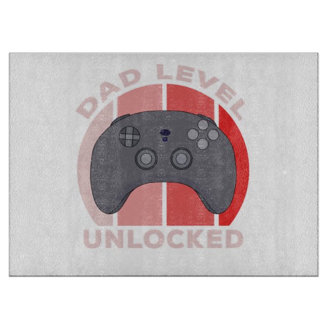 Dad Level Unlocked Cutting Board (Front)