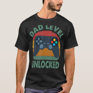 Dad Level Unlocked  First Time Daddy New Dad Fathe T-Shirt