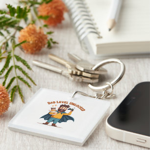 🎮 Dad Level Unlocked – Funny Gamer Dad Father’s D Key Ring
