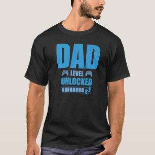 Dad Level Unlocked Gamer Pregnancy Soon To Be Fath T-Shirt