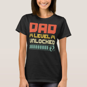 Dad Level Unlocked Gamer Pregnancy Soon To Be Fath T-Shirt