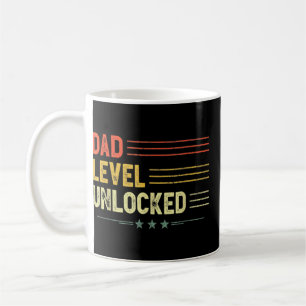 Dad Level Unlocked New Dad Father Pregnancy Announ Coffee Mug