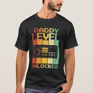 Dad Level Unlocked Video Gamer Levelled Up To Dadd T-Shirt
