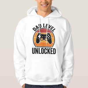 Dad Level Unlocked Vintage Gamer Shirt Design_1