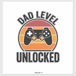 Dad Level Unlocked Vintage Gamer Shirt Design_1