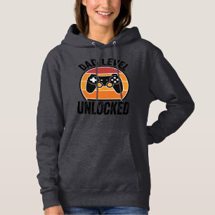 Dad Level Unlocked Vintage Gamer Shirt Design_1