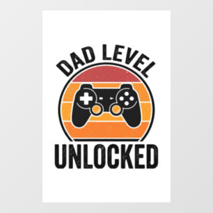 Dad Level Unlocked Vintage Gamer Shirt Design_1