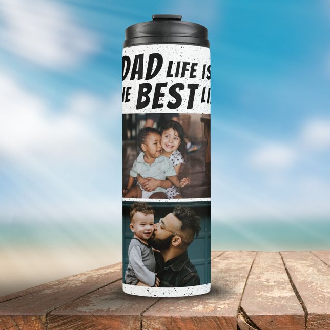 Dad Life is the Best Life 2 Photos Father Thermal Tumbler (Creator Uploaded)
