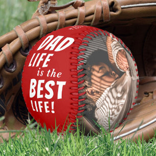 Dad Life is the Best Life 2 Photos Father's Day Baseball