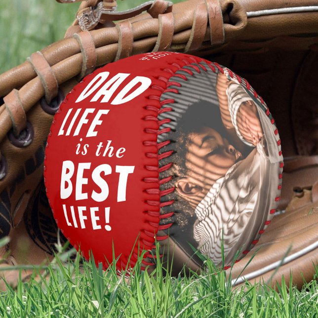 Dad Life is the Best Life 2 Photos Father's Day Baseball (Creator Uploaded)
