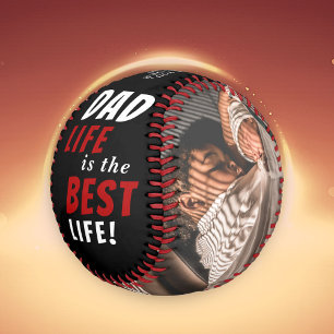 Dad Life is the Best Life 2 Photos Father's Day Baseball