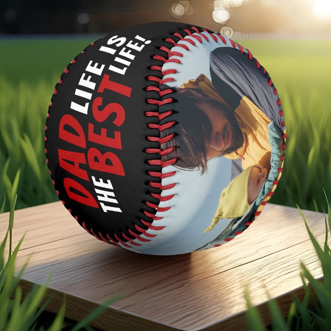 Dad Life is the Best Life 2 Photos Father's Day Baseball (Creator Uploaded)
