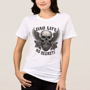 dad life no regrets tshirt funny dad gift tshirt