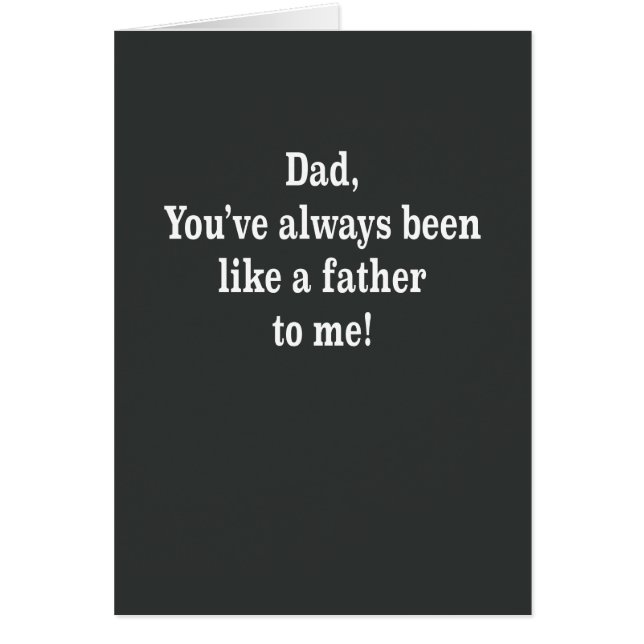 Dad like a father to me card (Front)