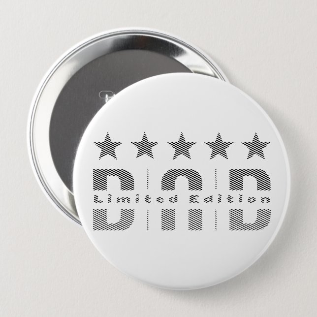 Dad Limited Edition 10 Cm Round Badge (Front & Back)