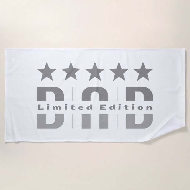 Dad Limited Edition Beach Towel (Front)