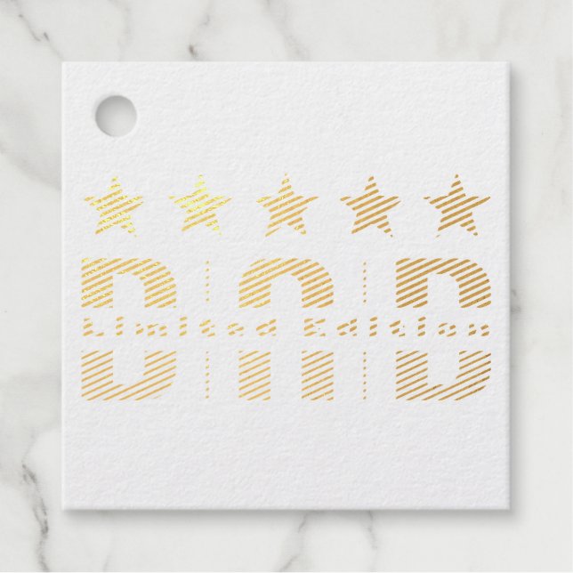 Dad Limited Edition Favour Tags (Front)