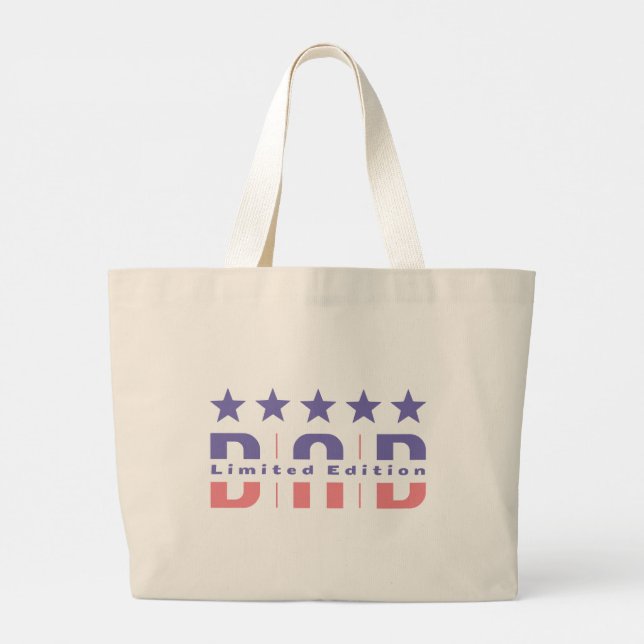 Dad Limited Edition Large Tote Bag (Back)