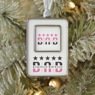 Dad Limited Edition Silver Plated Framed Ornament