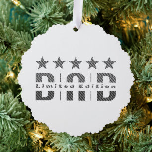 Dad Limited Edition Tree Decoration Card