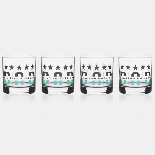 Dad Limited Edition Whiskey Glass (Front)