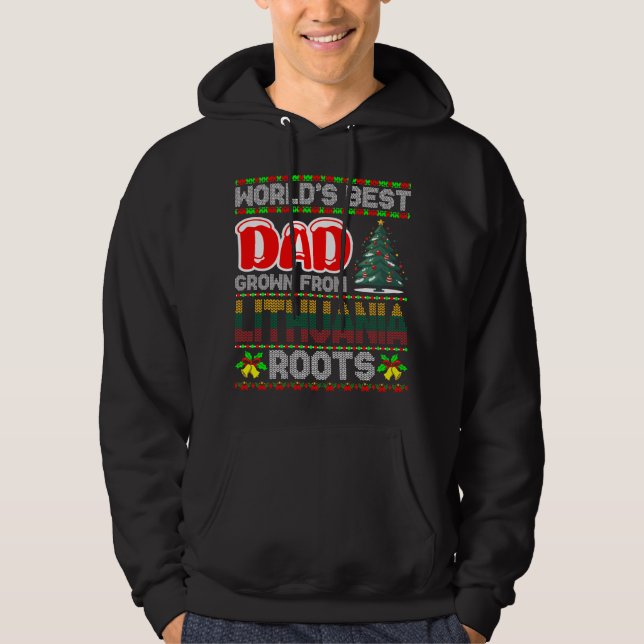 Dad Lithuania Christmas Gift Idea Ugly Sweater (Front)