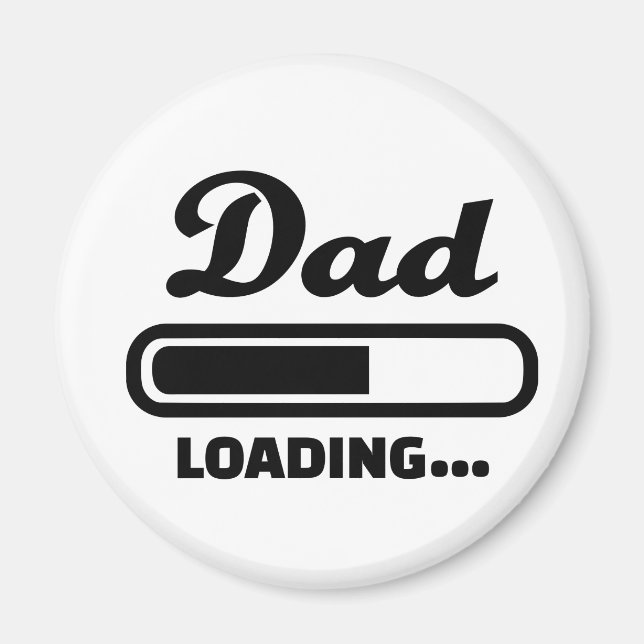 Dad loading Baby Magnet (Front)