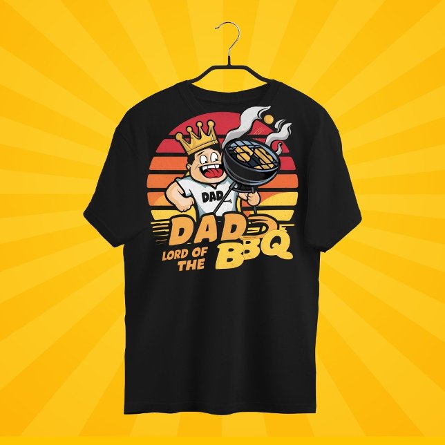 Dad Lord of The Bbq, Grill Master, Super Father  T-Shirt (Creator Uploaded)
