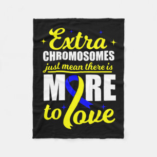 Dad Love World Down Syndrome Day Women Kids Fleece Blanket