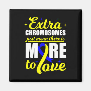 Dad Love World Down Syndrome Day Women Kids Magnet