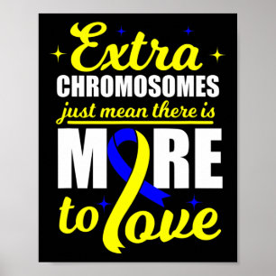 Dad Love World Down Syndrome Day Women Kids  Poster