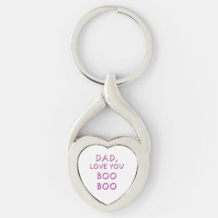 DAD, LOVE YOU BOO BOO 2 KEY RING