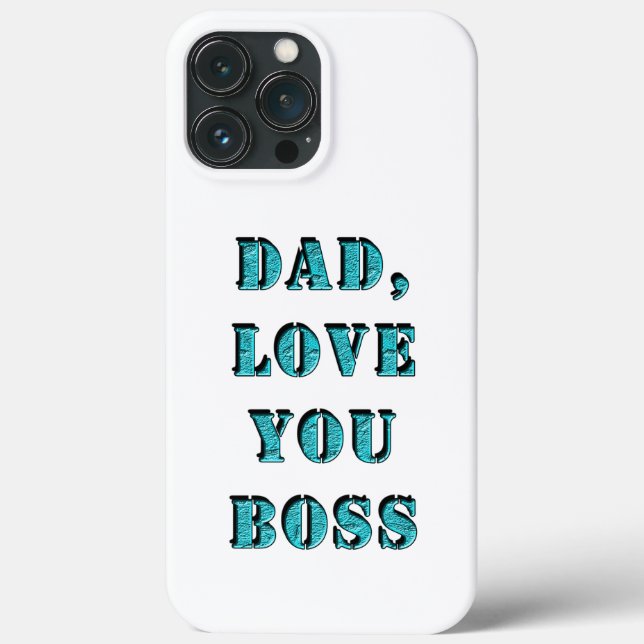 DAD, LOVE YOU BOSS 2 Case-Mate iPhone CASE (Back)