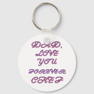 DAD, LOVE YOU FOREVER CHEF 2 KEY RING